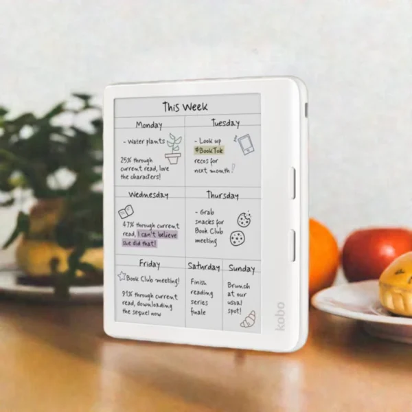 Kobo Libra Colour White eBook Reader - High-resolution Display - 32GB Storage