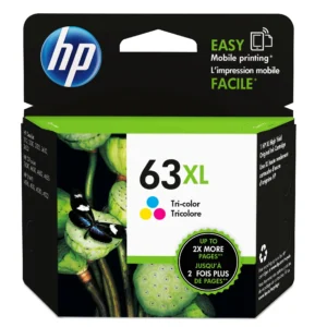 HP 63XL Tri-Color Ink Cartridge F6U63AA - High Yield Printing