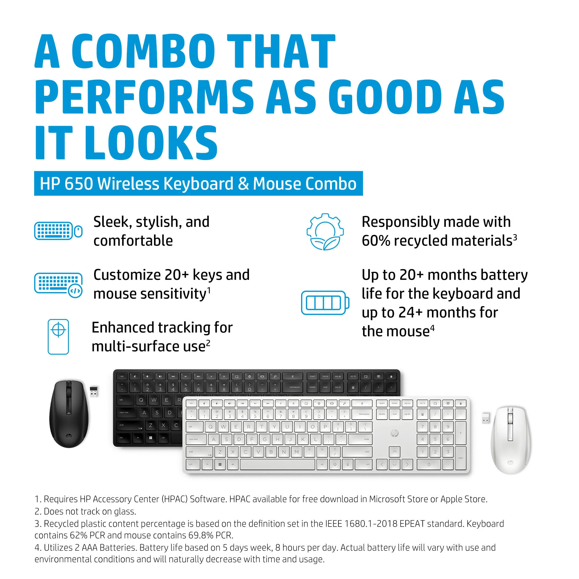 Hp HP 920 Wireless Bluetooth Mouse & Keyboard Combo - Black Hp HP 920 Wireless Bluetooth Mouse & Keyboard Combo - Black