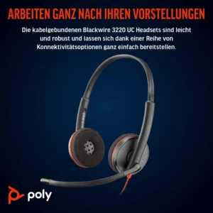 Hp HP Poly Savi 7300 UC 7320 Stereo Binaural Headset