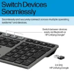 Hp HP 720 Wireless Keyboard & Mouse Combo - Nightfall Black - Additional View