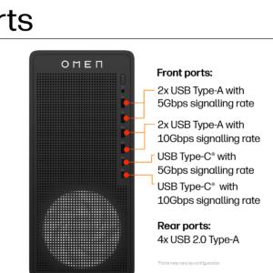 Hp HP OMEN GT16-0048d Gaming Desktop i7-14700F RTX 4070 SUPER - Additional View