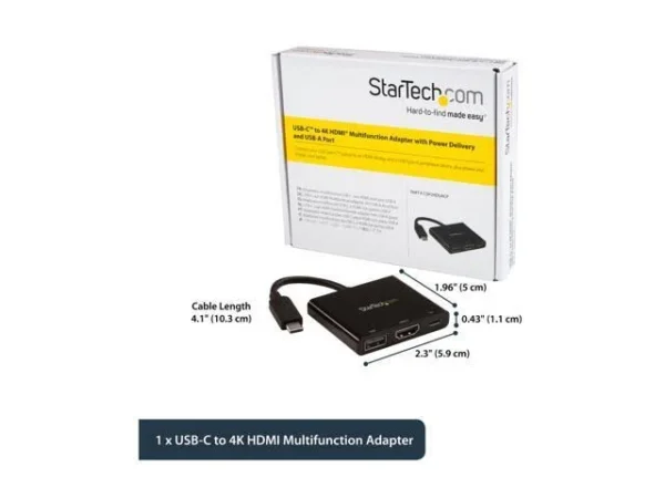 Startech.Com StarTech.com USB-C to HDMI Adapter 4K 30Hz Black