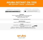 Hewlett Packard Enterprise Hewlett Packard Enterprise 1930 48-Port Managed Ethernet Switch PoE+ - Additional View