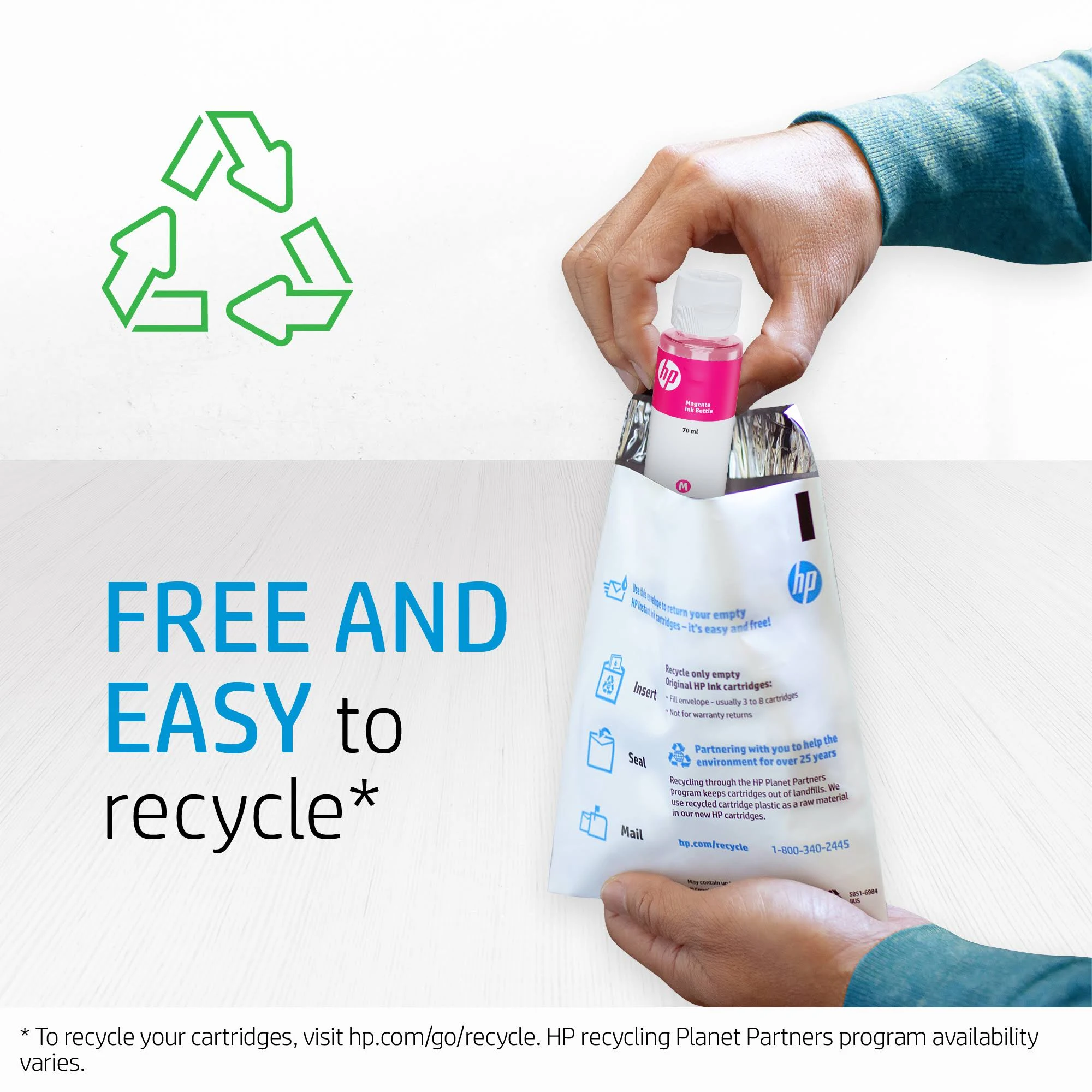 Hp HP GT52 Yellow Ink Refill Kit - High Yield for Inkjet Printers - Additional View