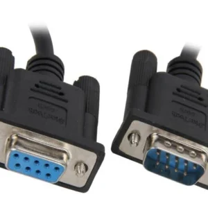 Startech.Com StarTech 1m Black DB9 RS232 Serial Cable M/F Extension