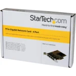Startech.Com StarTech.com ST1000SPEX43 Gigabit Ethernet NIC Card 4-Port PCIe
