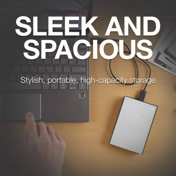 Seagate Seagate One Touch 5TB Portable USB 3.0 Hard Drive - Silver